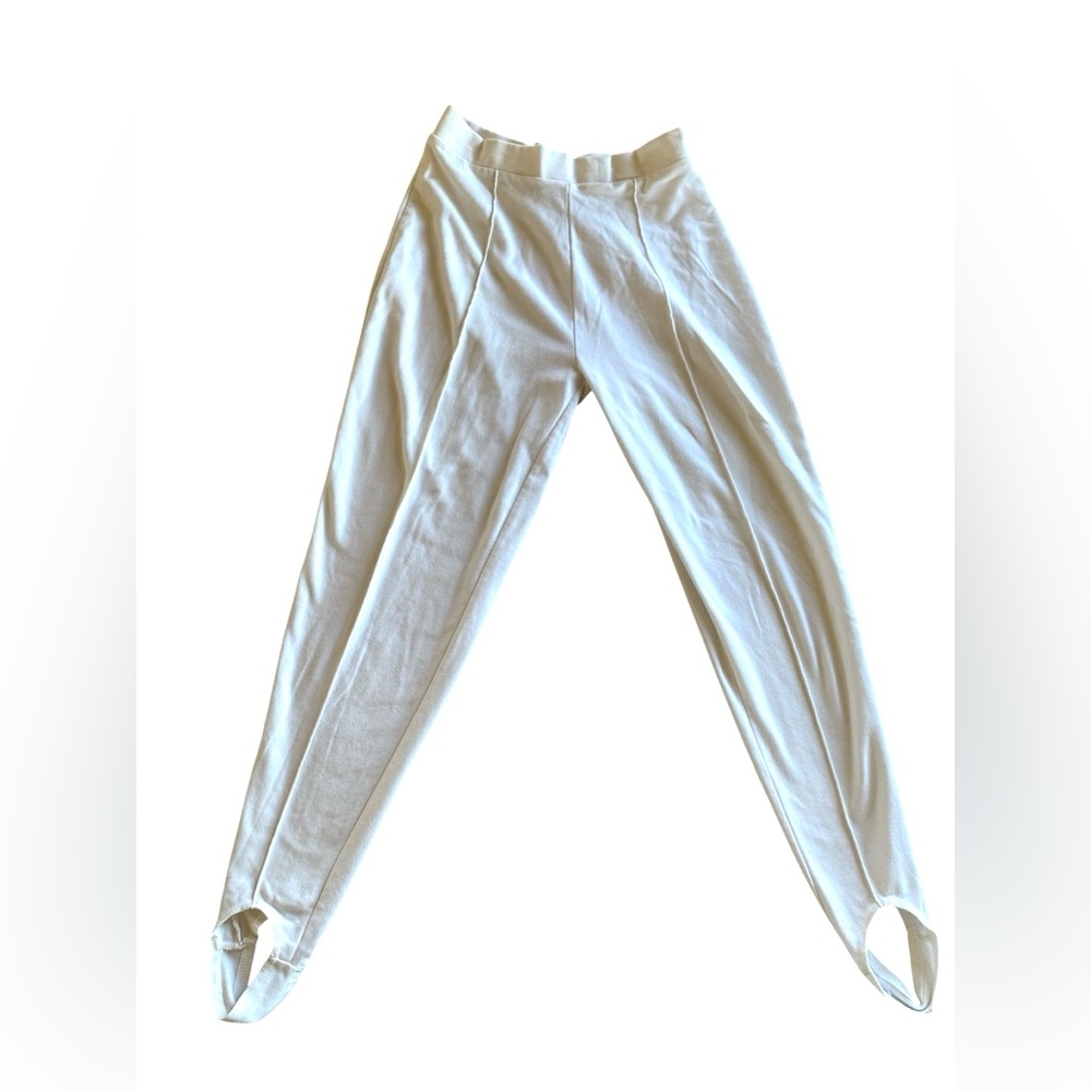 White Stag Vintage Stirrup High Rise Legging Pants Lightweight Cotton Blend M